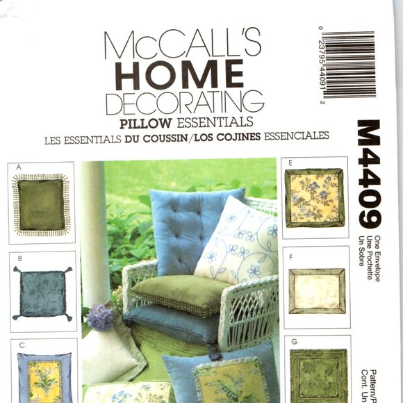 Lot of 8 McCalls Home Decorating Sewing Patterns, Bedroom Curtains, Accessories - Picture 5 of 10